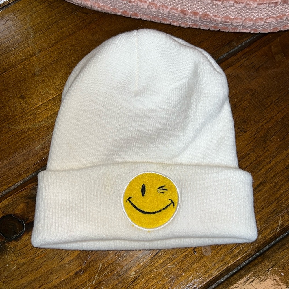 Smiley Face Winter Beanie- OS